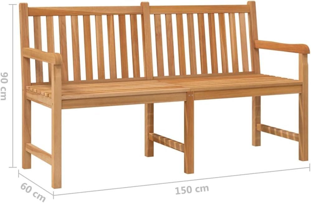 Versatile Outdoor Furniture vidaXL 59" patio bench, a perfect piece of garden furniture, offering style and comfort for your backyard.