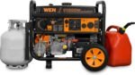 Includes 120V GFCI outlets, a 30A twist-lock outlet, and a 50A NEMA outlet for versatile charging with this home generator.